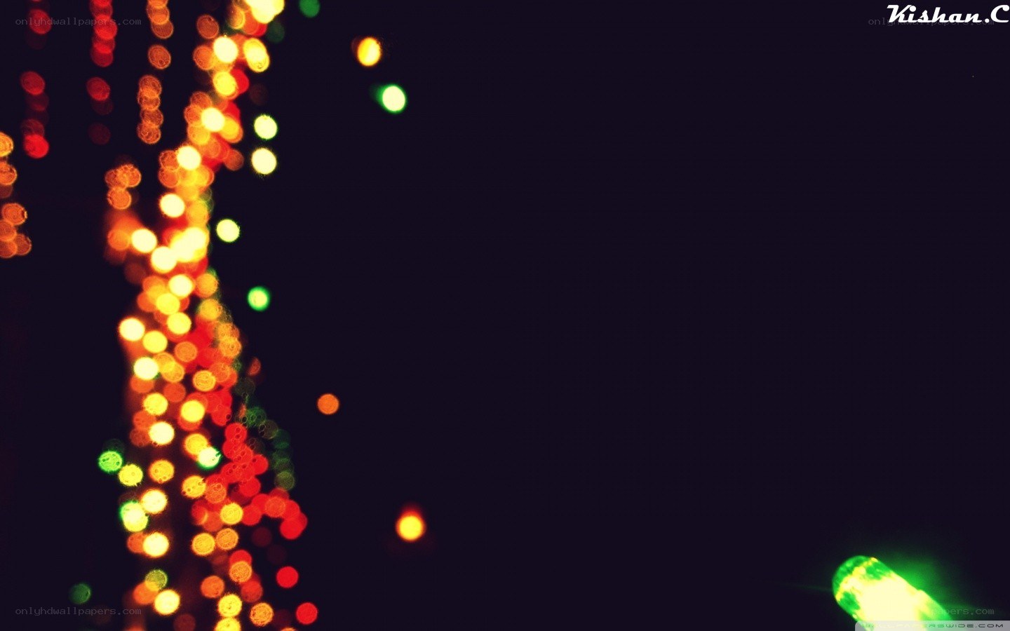bokeh lights at night