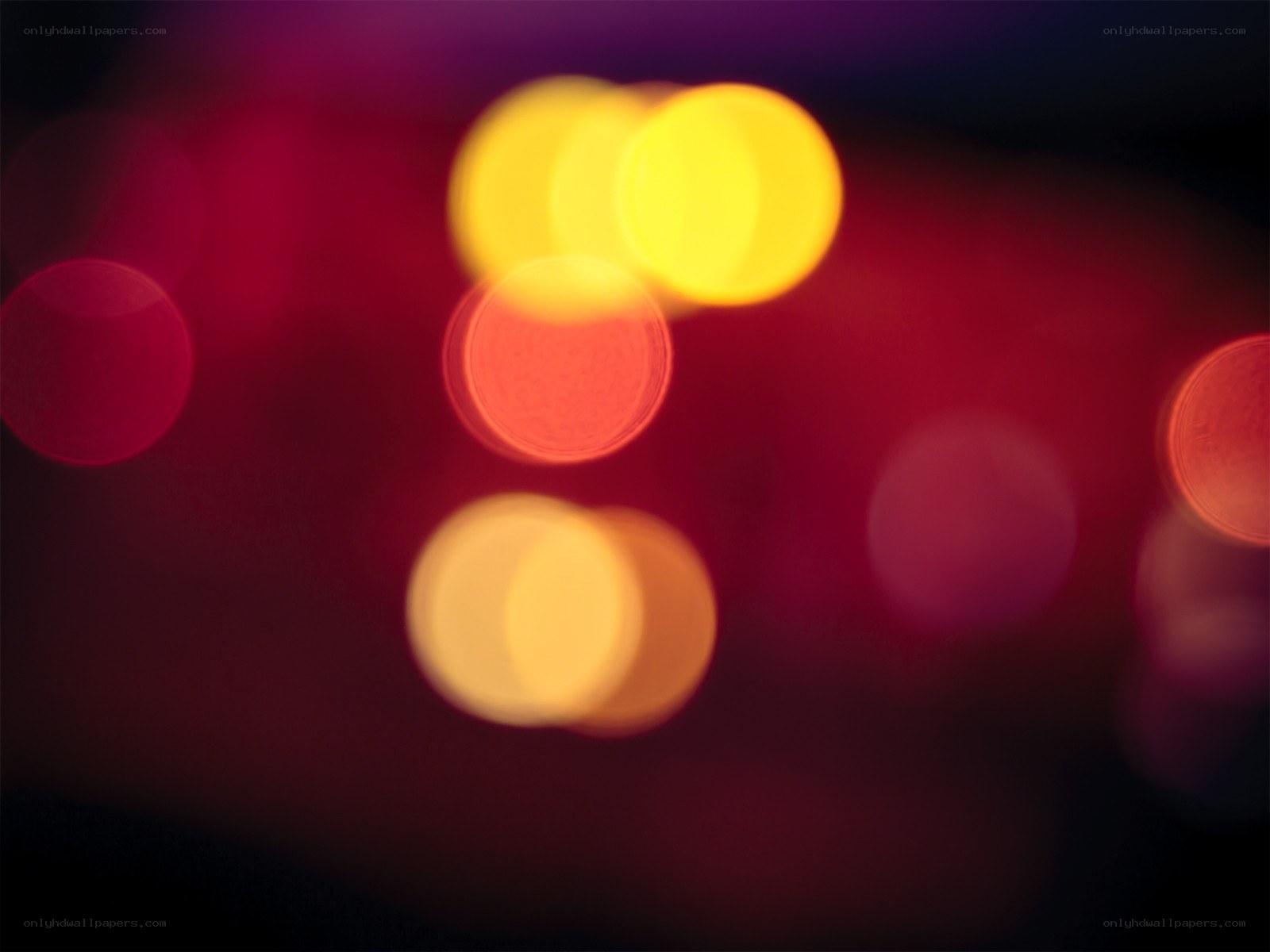 Bokeh lights at night
