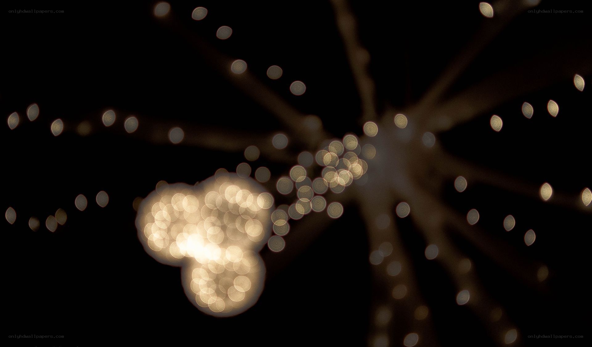 Bokeh lights at night