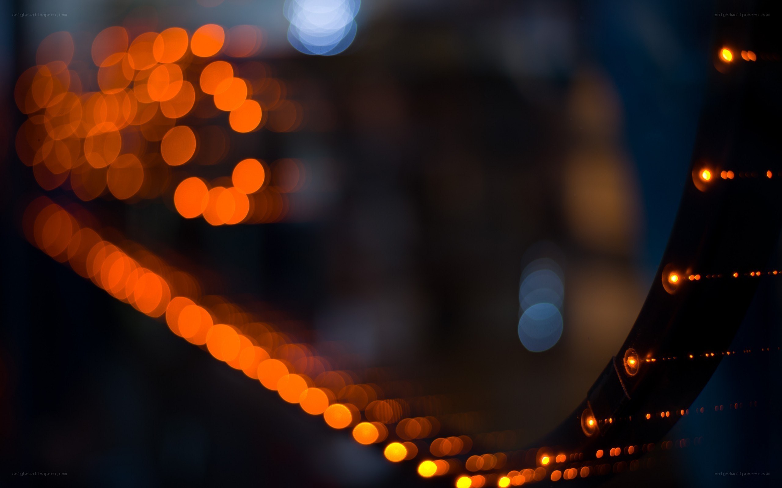 bokeh lights at night