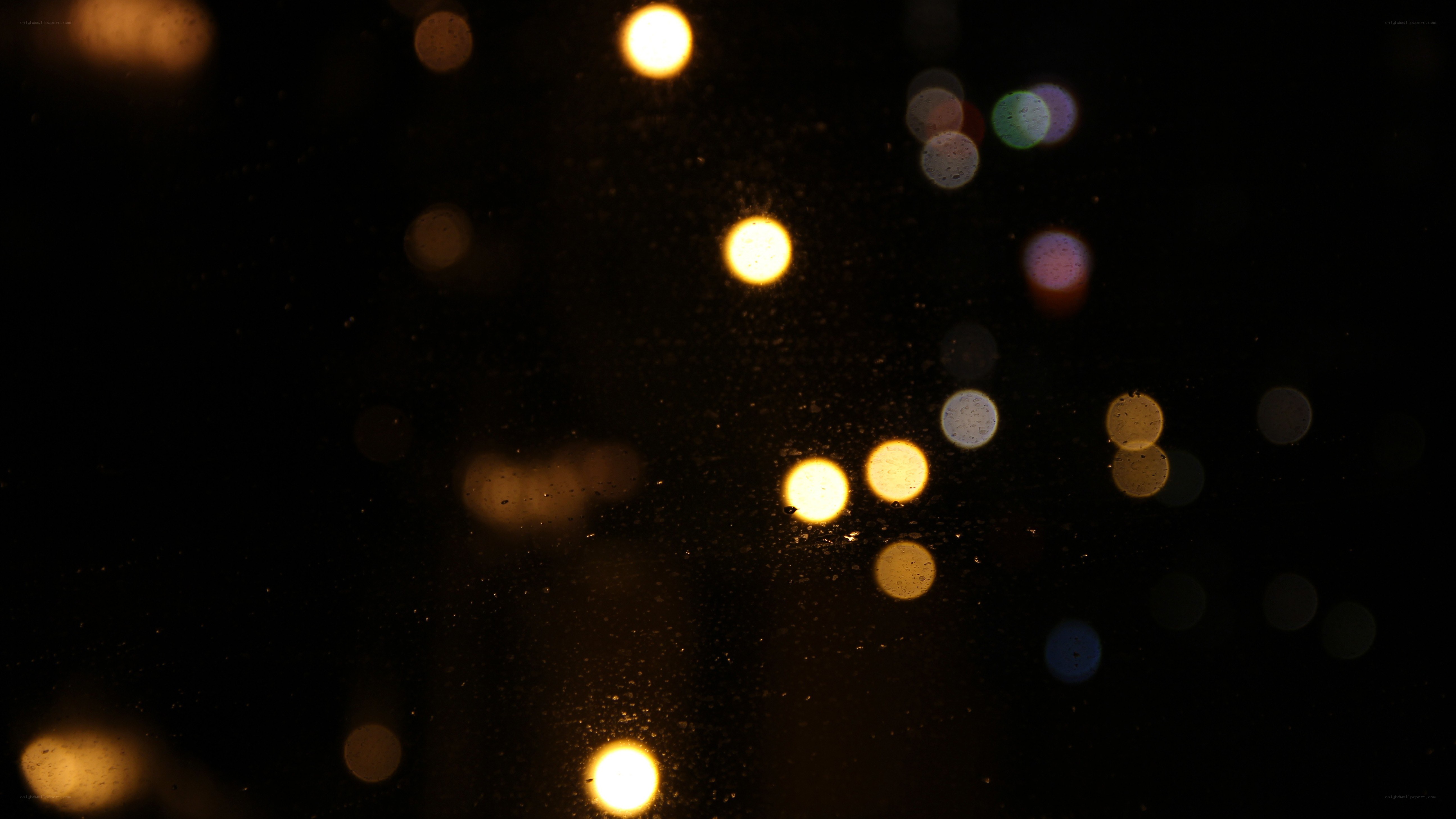bokeh lights at night