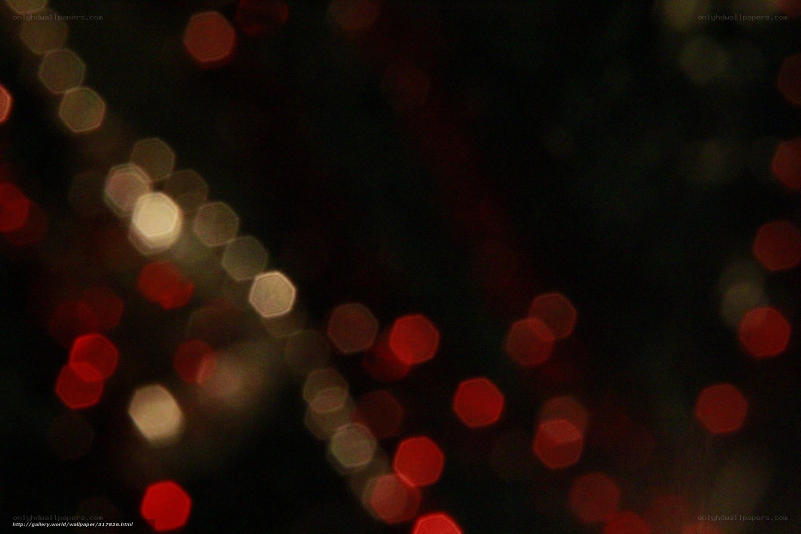 Bokeh lights at night
