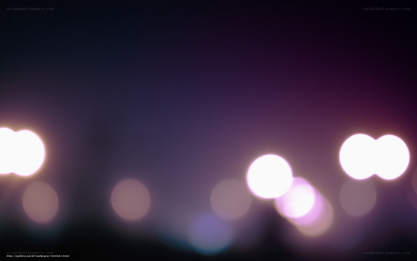 Bokeh lights at night