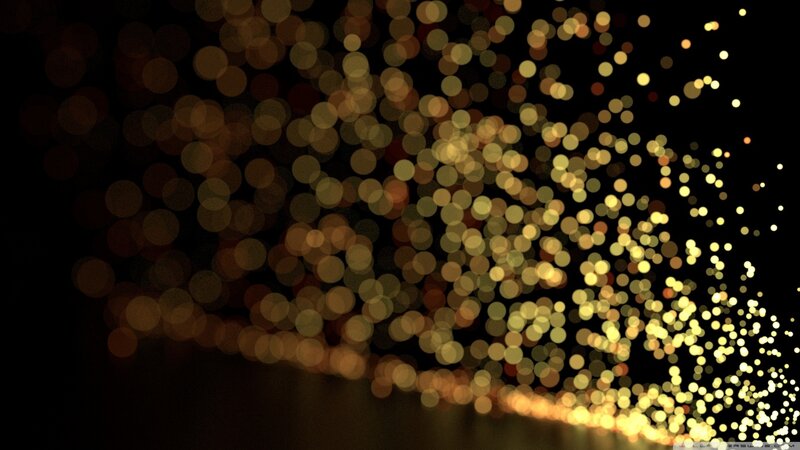 Bokeh Lights at Night — Black, Calm, Photograph