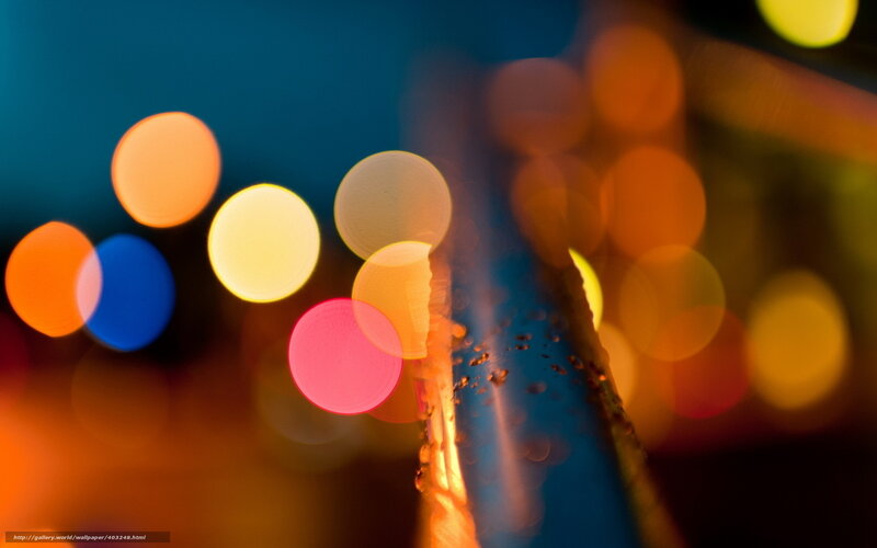 Bokeh Lights at Night — Blue, Dramatic