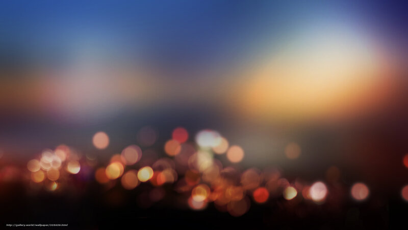Bokeh Lights at Night — Blue, Serene