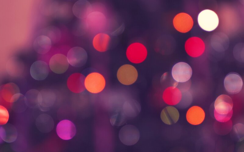 Bokeh Lights at Night — Purple, Dreamy