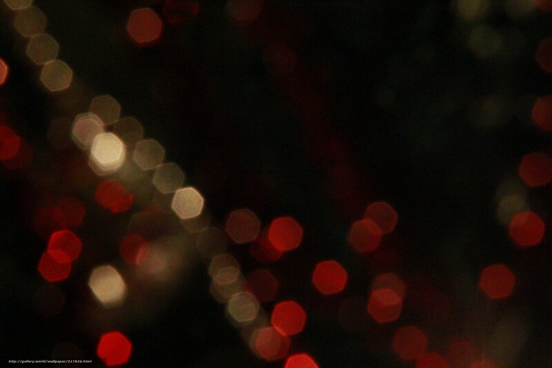 Bokeh Lights at Night — Red, Dark
