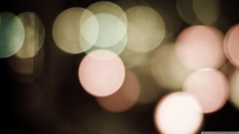Bokeh Lights at Night — White