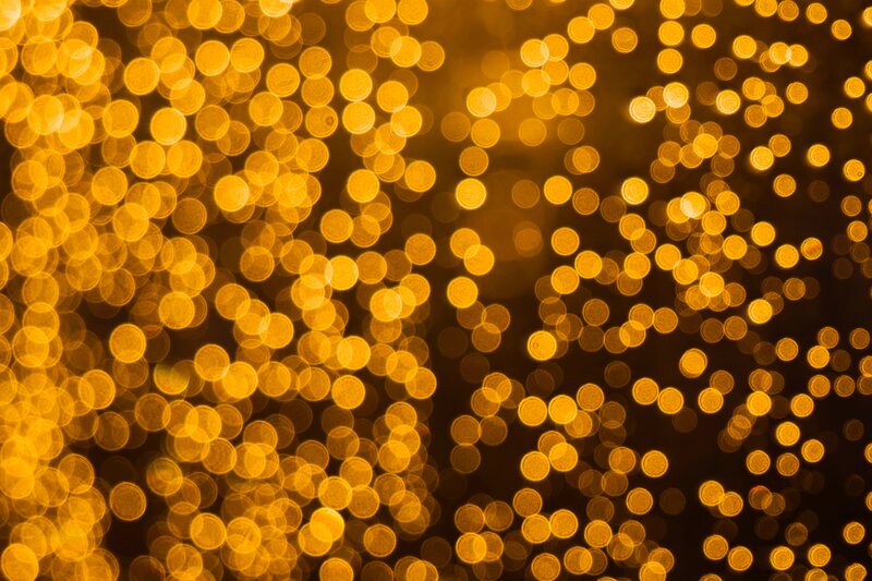 Bokeh Lights at Night — Yellow, Warm