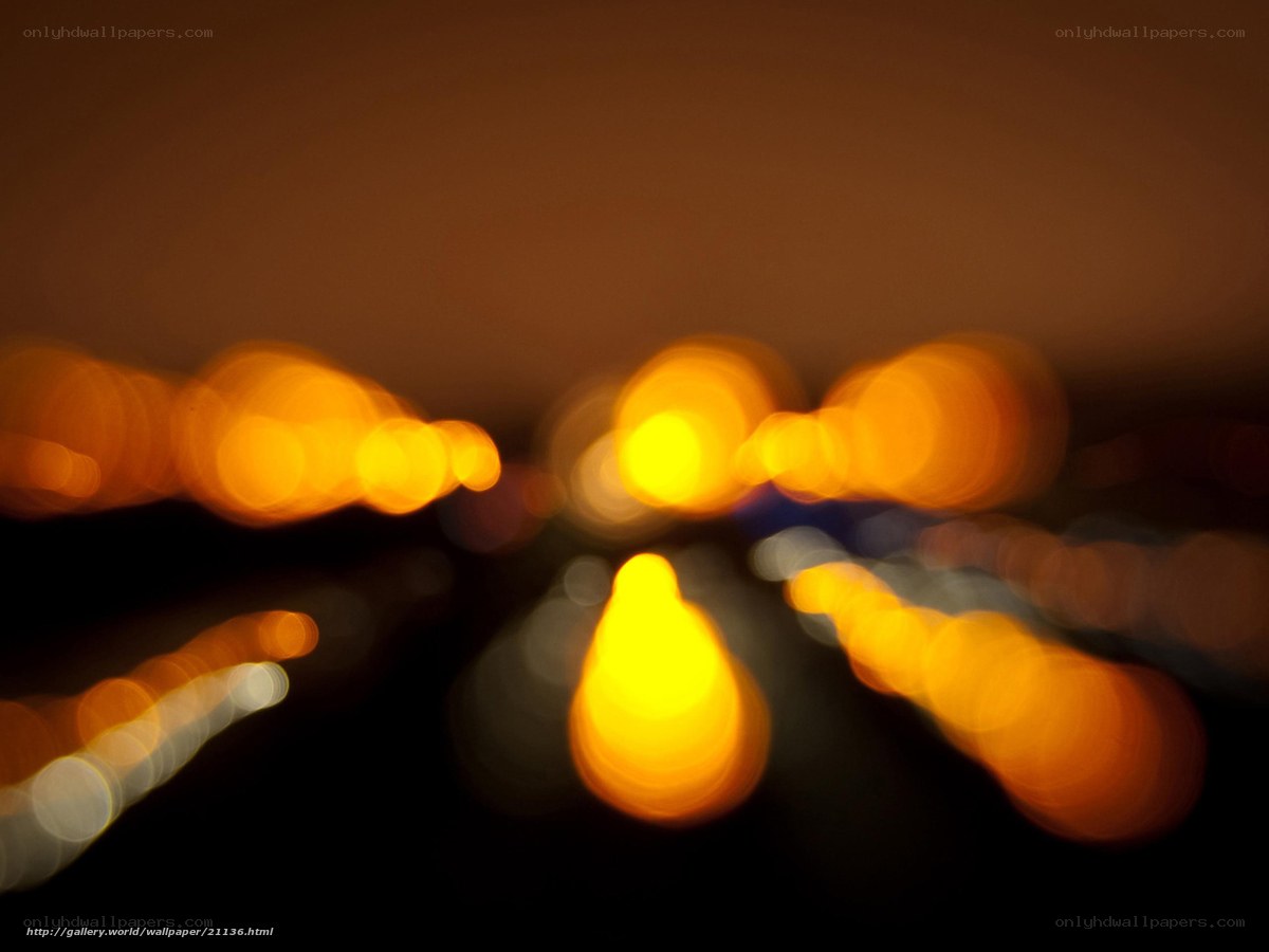 Bokeh lights at night