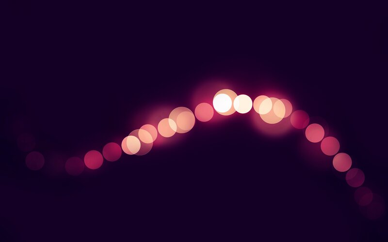 Bokeh Lights in Arc