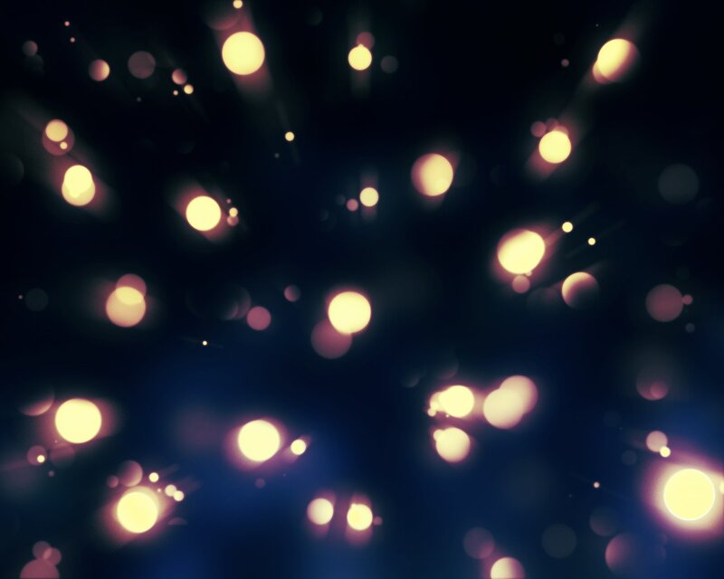 Bokeh Lights in Dark Space — Yellow