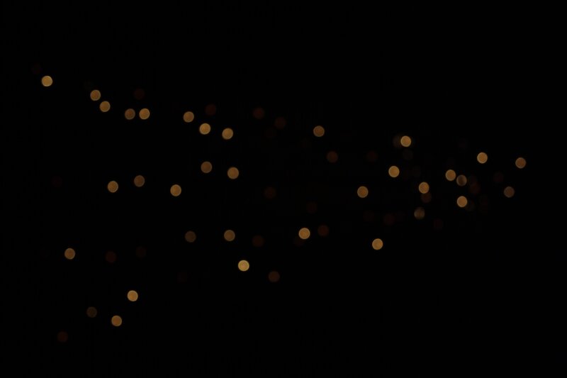 bokeh lights in dark