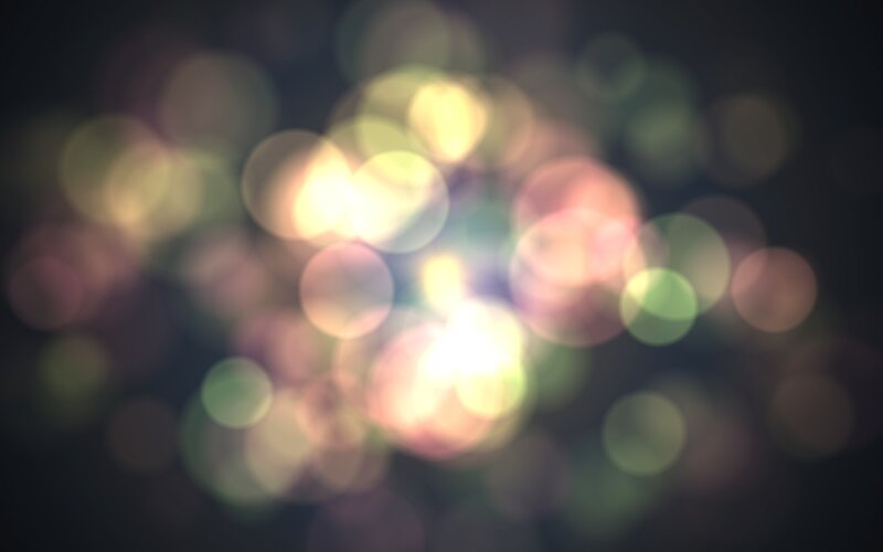 Bokeh Lights in Darkness