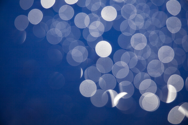 Bokeh Lights on Blue Background — Calm