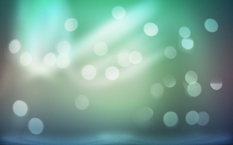 Bokeh Lights on Green