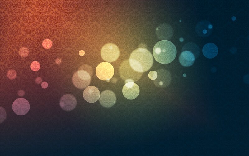 Bokeh Lights on Patterned Background