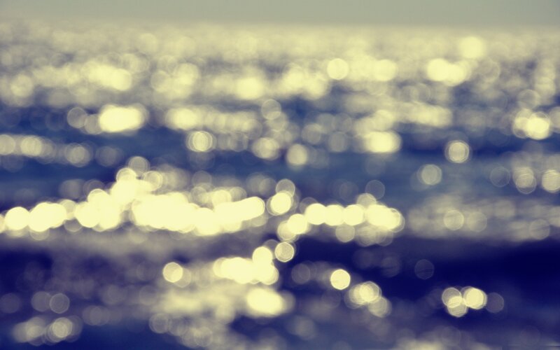 Bokeh of sunlit water