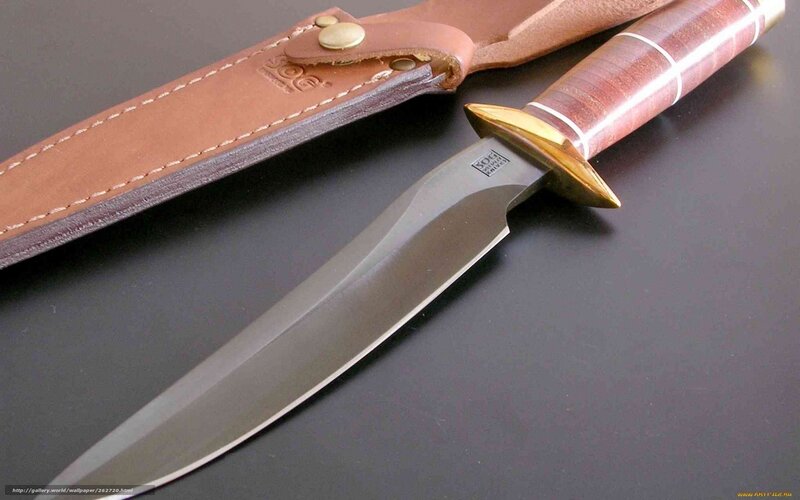 Boker knife with leather sheath