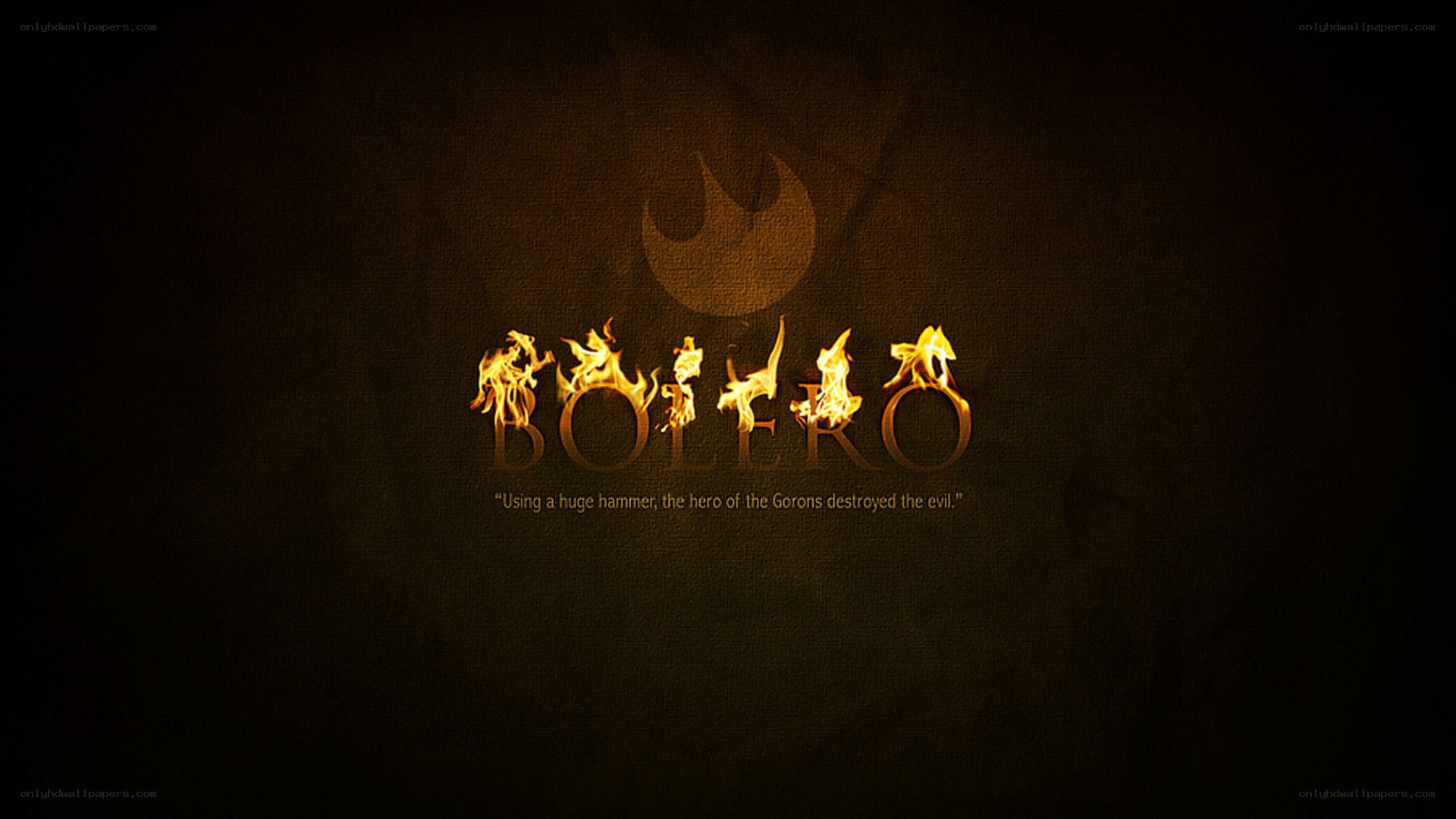 Bolero game title screen