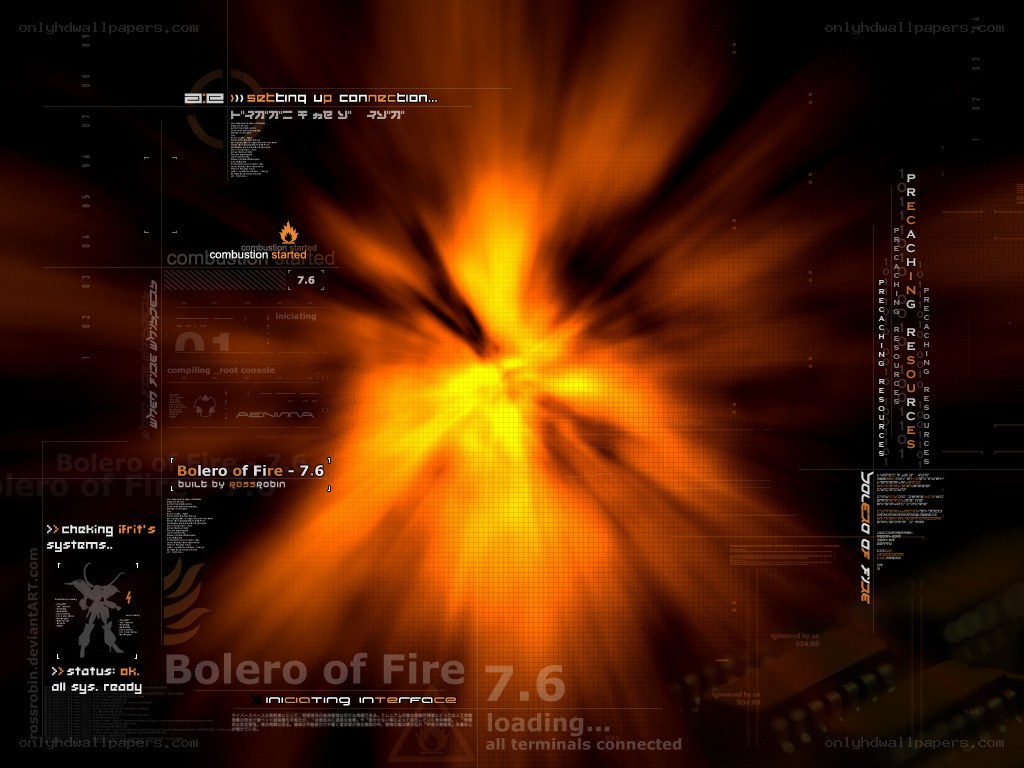 Bolero of Fire 7.6 loading screen