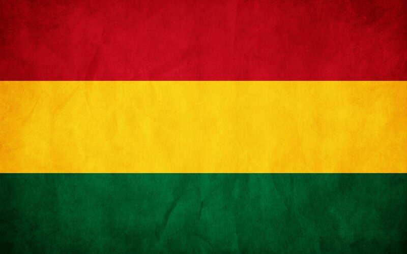 Bolivian flag with texture