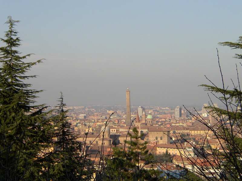 Bologna skyline from a hill