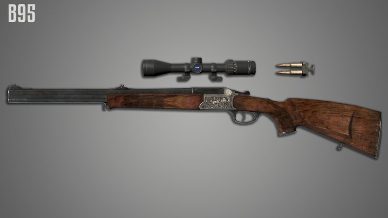 Bolt-action Rifle — Brown