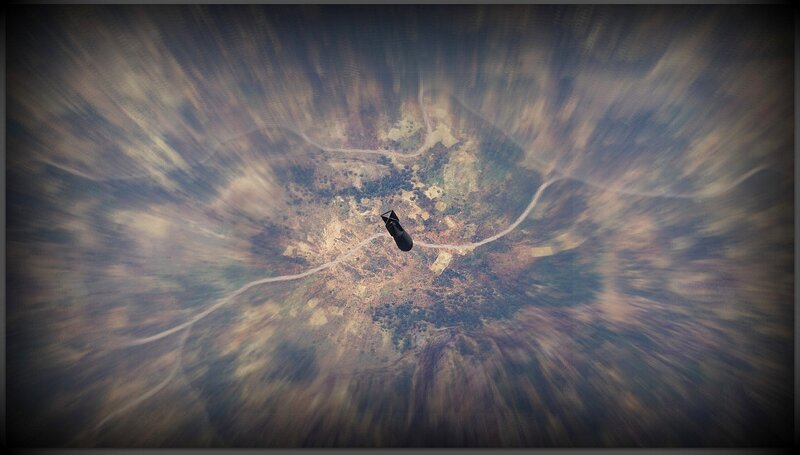 Bomb Falling from Sky