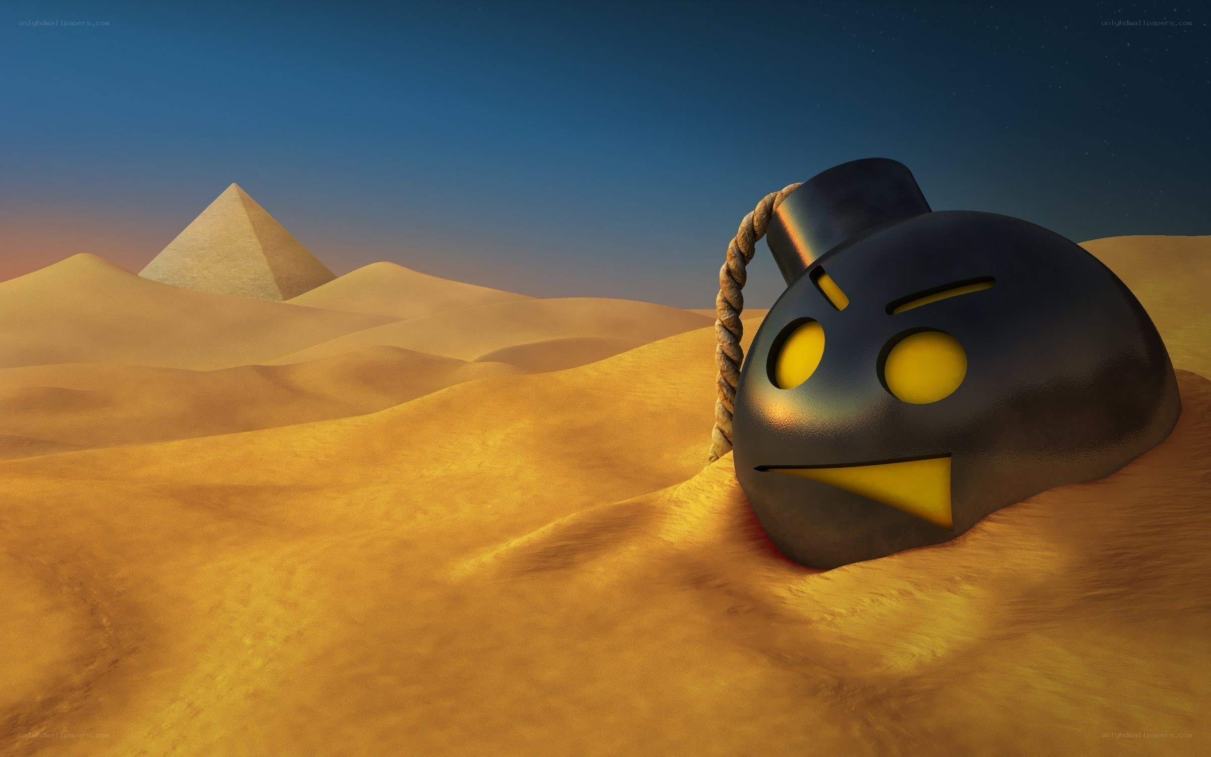 Bomb in the desert