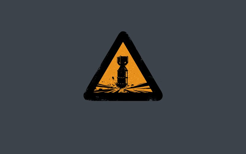 Bomb Warning Sign