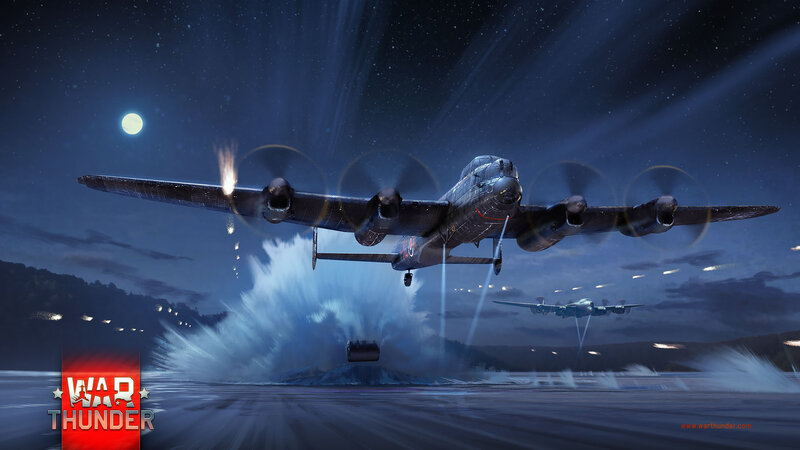 Bomber Aircraft at Night — Blue
