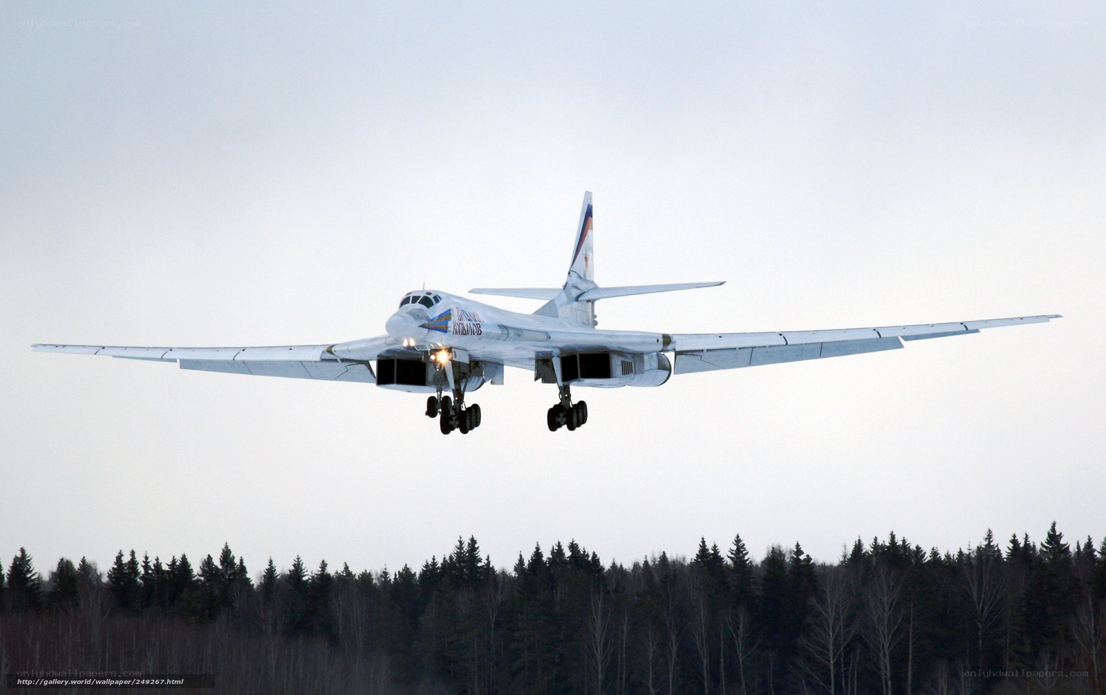 Bomber aircraft in flight