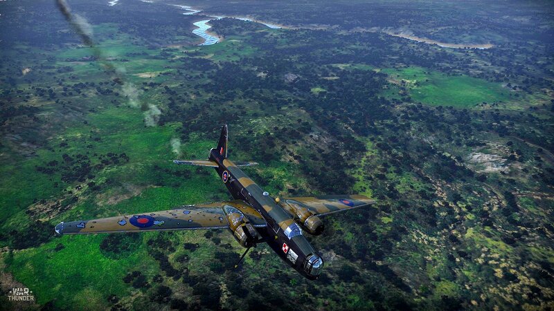 Bomber Aircraft in Flight — Green, Dramatic, Afternoon, Digital Art