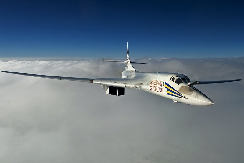 Bomber Aircraft in Flight — White