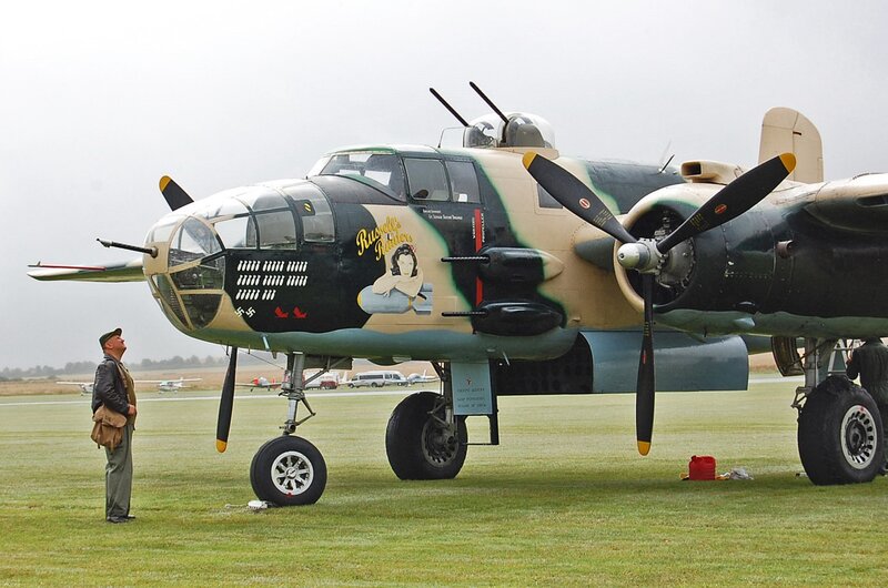 Bomber Aircraft on Grass