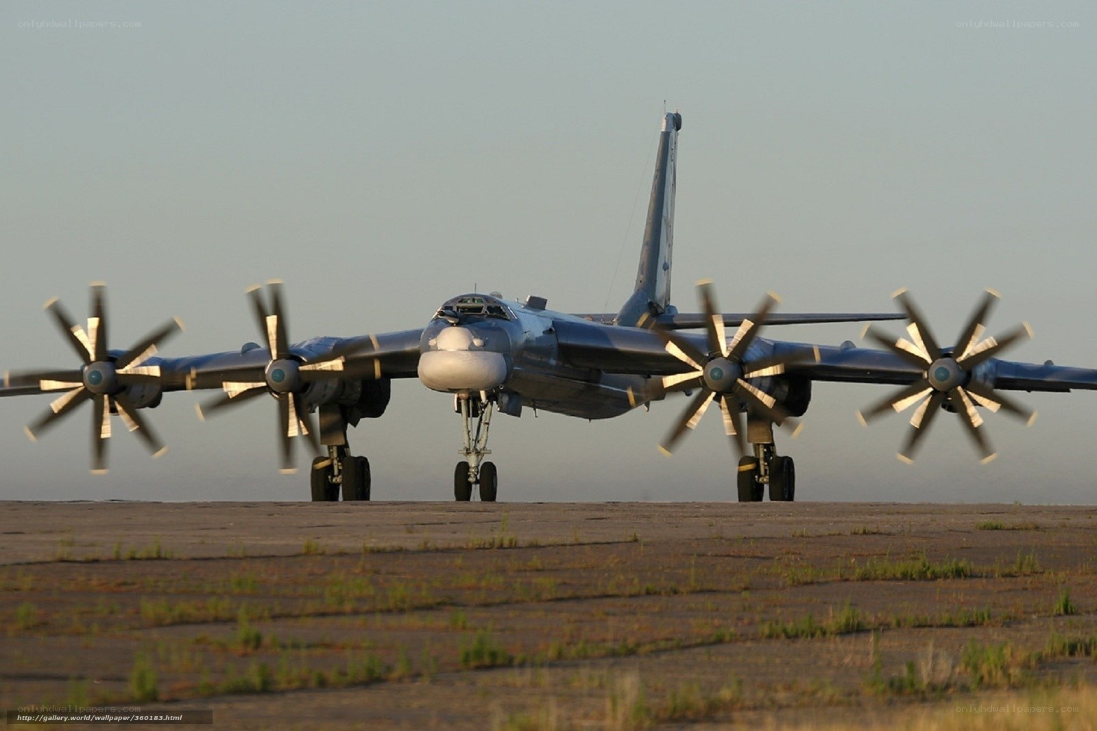 Bomber aircraft on runway