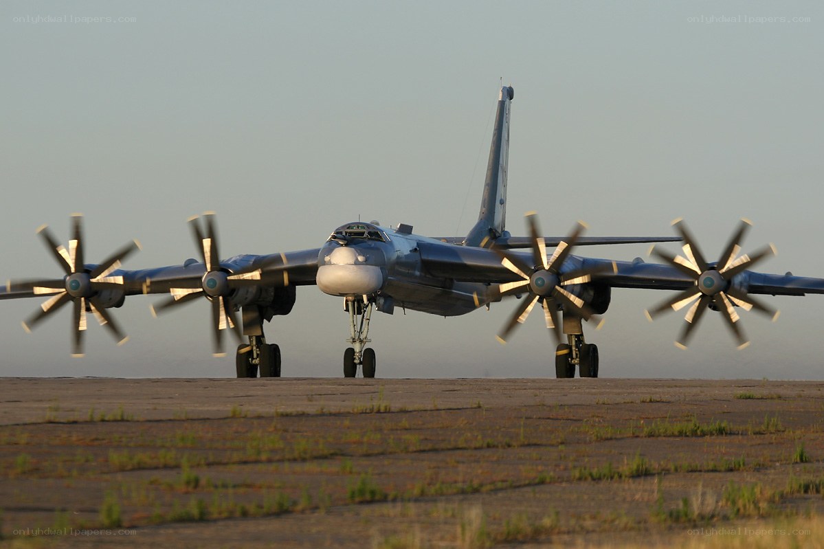 Bomber aircraft on runway