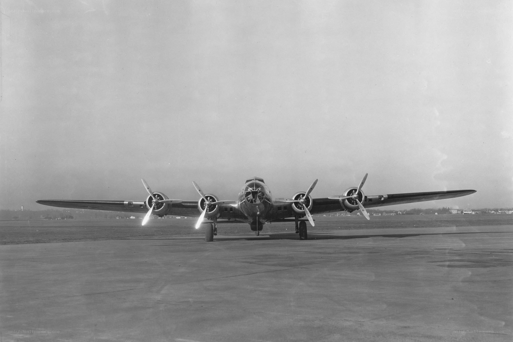 Bomber aircraft on tarmac