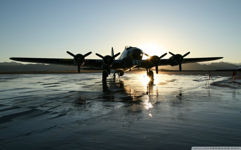 Bomber Airplane on Tarmac