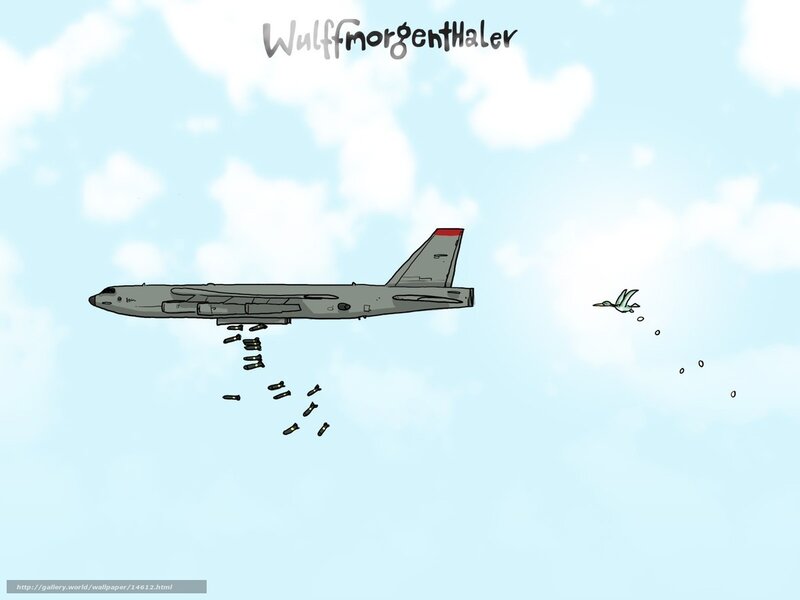 Bomber plane dropping bombs