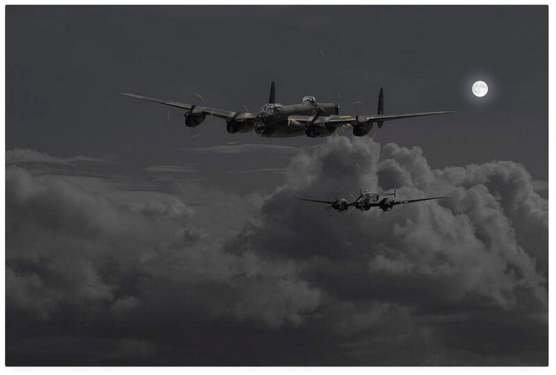 Bomber Planes at Night