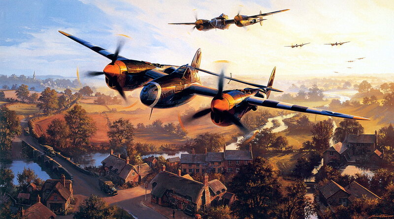 Bomber Planes Flying
