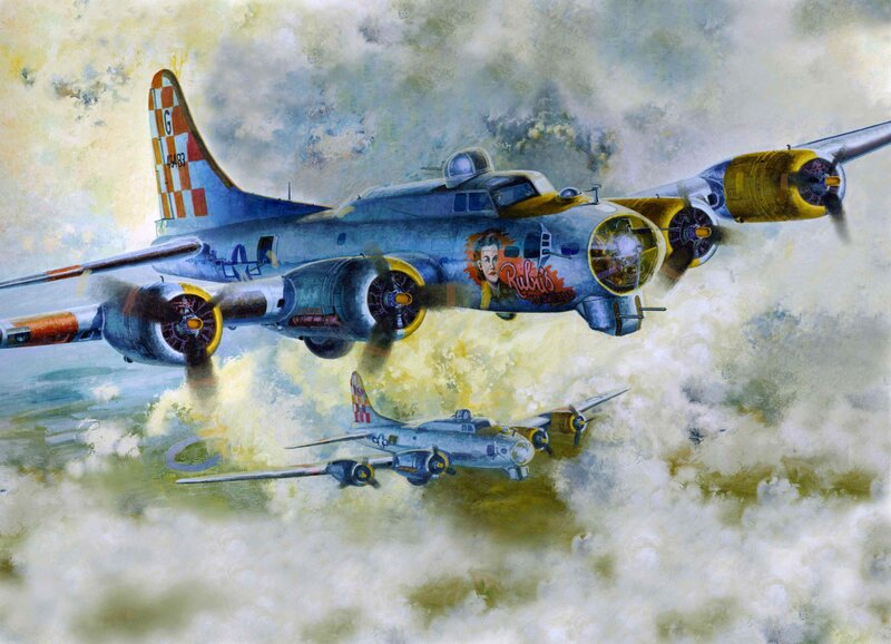 Bomber Planes in Clouds