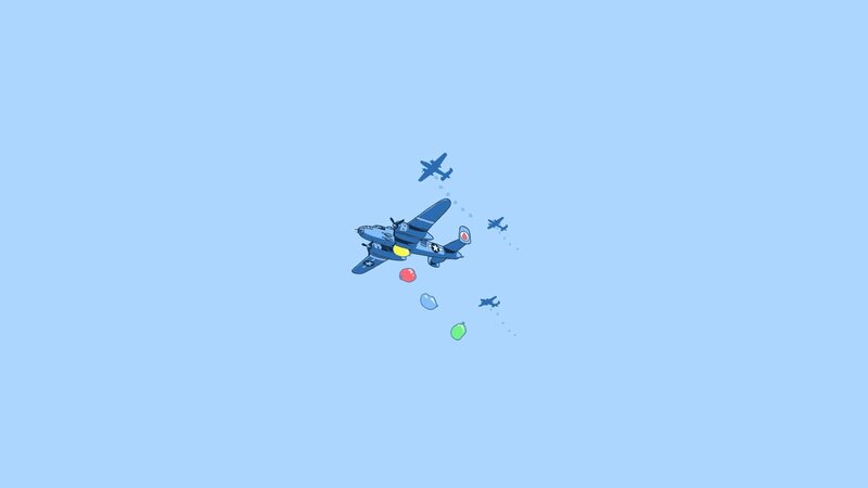Bomber planes in flight