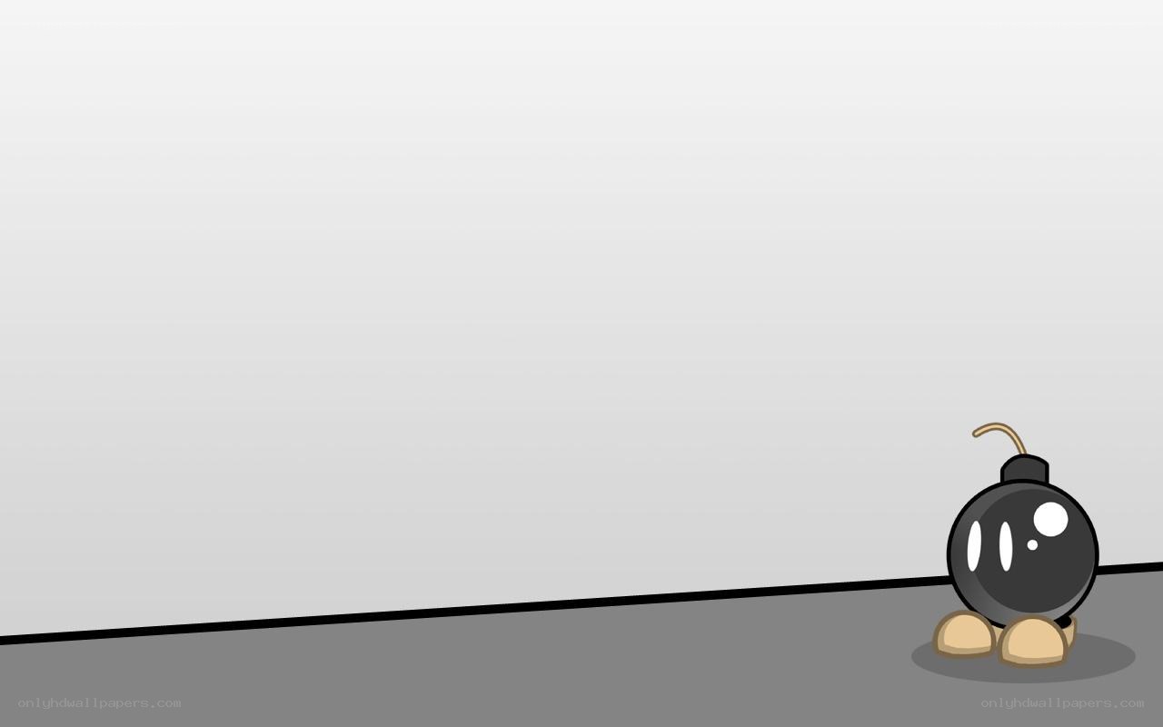 Bomberman character in corner
