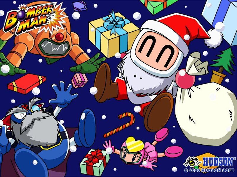 Bomberman in Santa Outfit