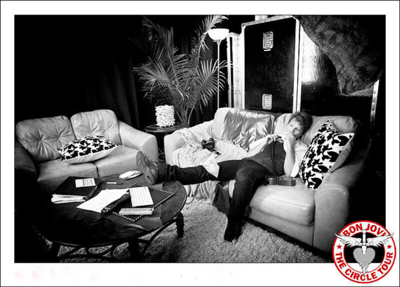 Bon Jovi on tour couch