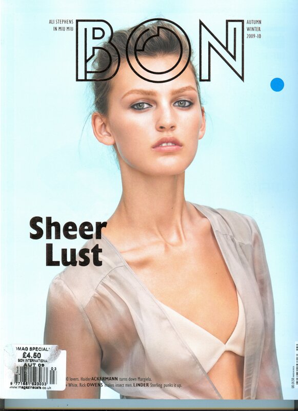 Bon magazine cover featuring Ali Stephens
